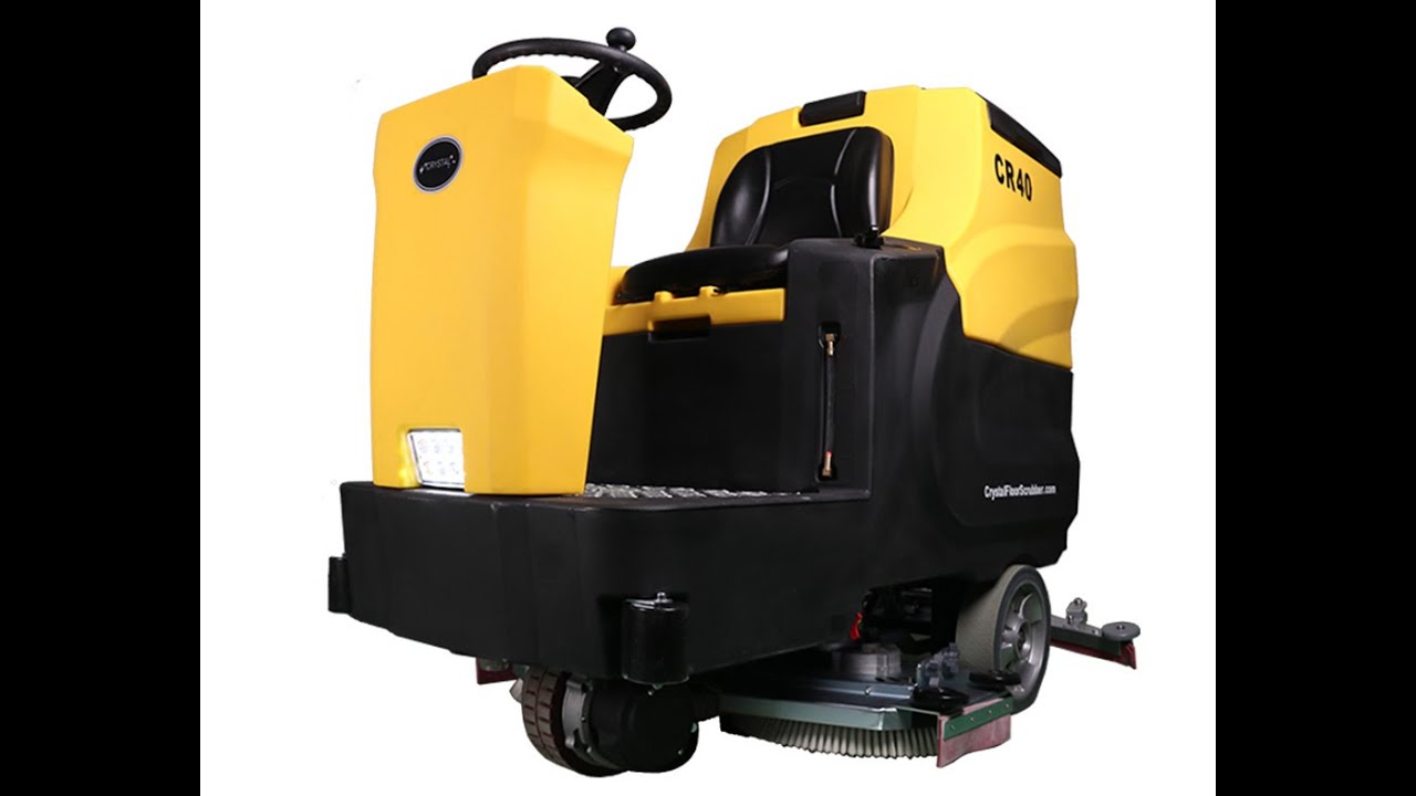CR40 Auto Ride-On Floor Scrubber, 40" Cleaning Path