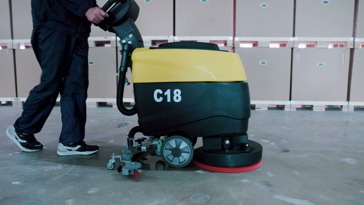 Battery Powered Floor Scrubber C18