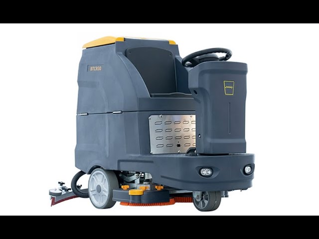 30" 37 Gal Auto Ride-On Industrial Floor Scrubber, BTCR30